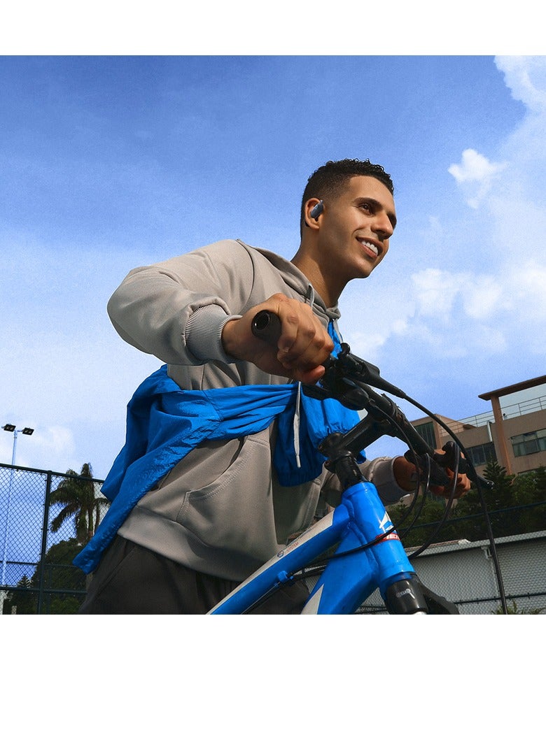 بيسوس - Eli Sport 1 سماعات أذن مفتوحة لتوصيل الهواء، سماعات بلوتوث 5.3 لاسلكية مع خطافات أذن، عمر بطارية 30 ساعة IPX4، سماعة رأس صوت ستيريو غامرة مقاومة للماء للتمرين/الجيم/الجري وغيرها الكثير - Image 1