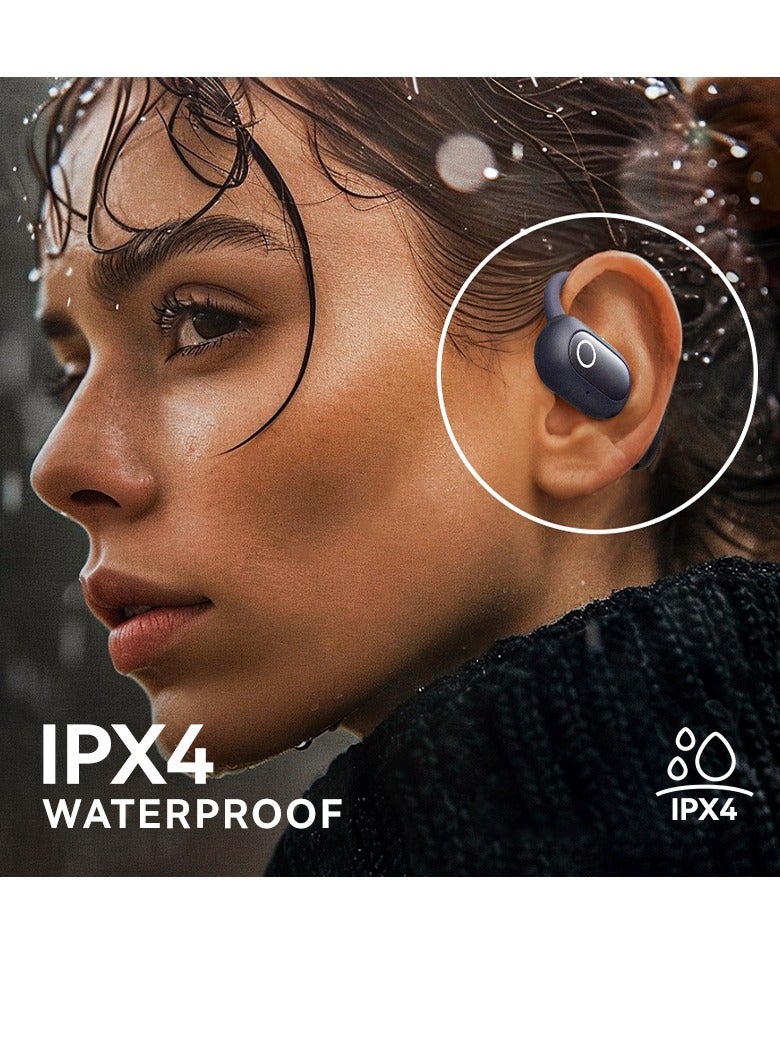 Baseus - Baseus Eli Sport 1 Open Ear IPX4 Waterproof TWS Wireless Earphones with ENC Microphones and Detachable Neckband - Green,white White - Image 1