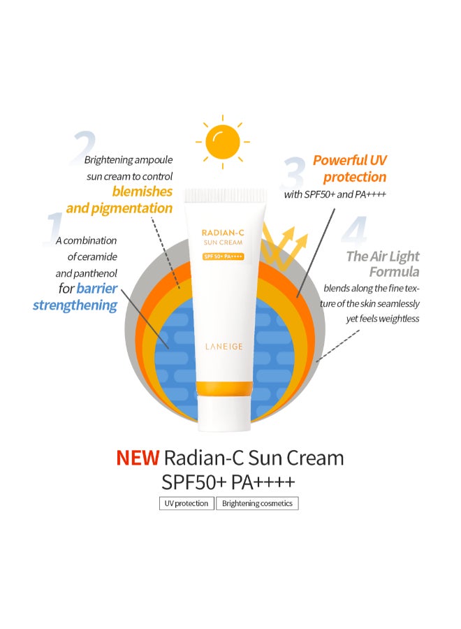 Radian-C Sun Cream SPF 50+ Pa++++ White 50ml - pnsku/N70046098V/45/_/1707811264/50cb41da-3b64-4e54-b217-911977fbf43c