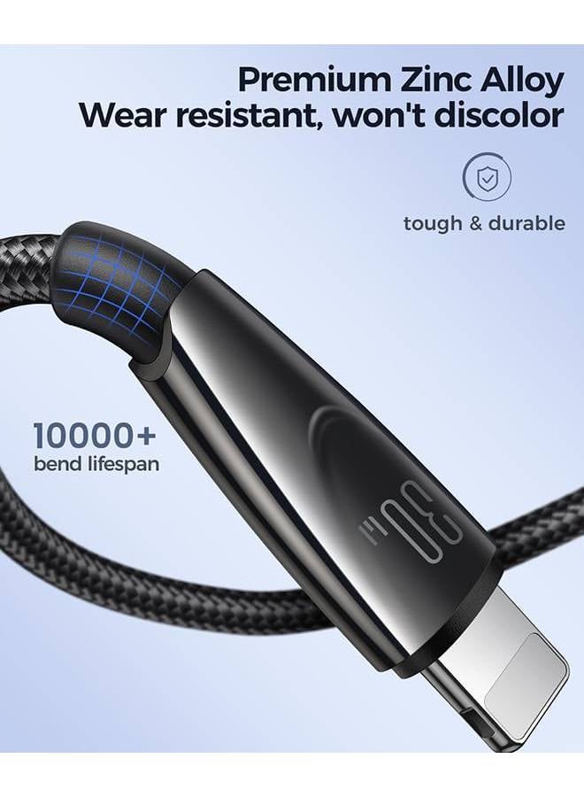 JOYROOM Starry Series 30W Fast Charging Data Cable (Type-C To Lightning) 1M Black - Image 3