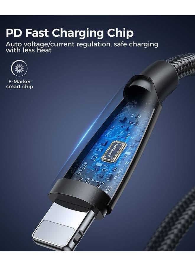 JOYROOM Starry Series 30W Fast Charging Data Cable (Type-C To Lightning) 1M Black - Image 4