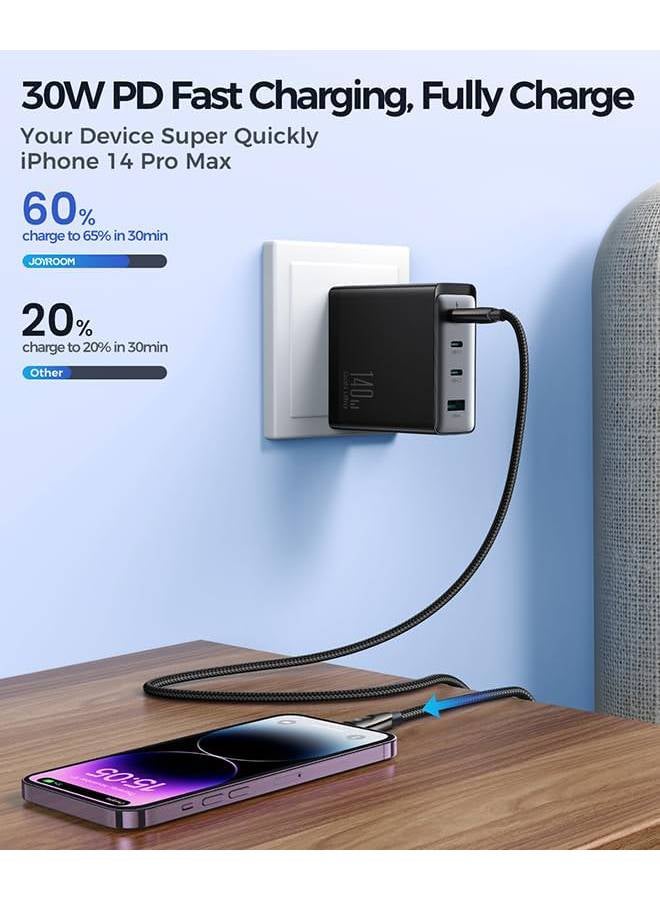 JOYROOM Starry Series 30W Fast Charging Data Cable (Type-C To Lightning) 1M Black - Image 5