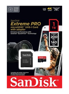 Extreme PRO microSDXC UHS-I Memory Card 1 TB + Adapter & RescuePRO Deluxe (for Smartphones, Action Cameras or Drones, A2, Class 10, V30, U3, 200 MB/s Transfer) 1 TB - pnsku/N70046177V/45/_/1707903741/796693c0-1d49-40b6-af9e-356898c58514