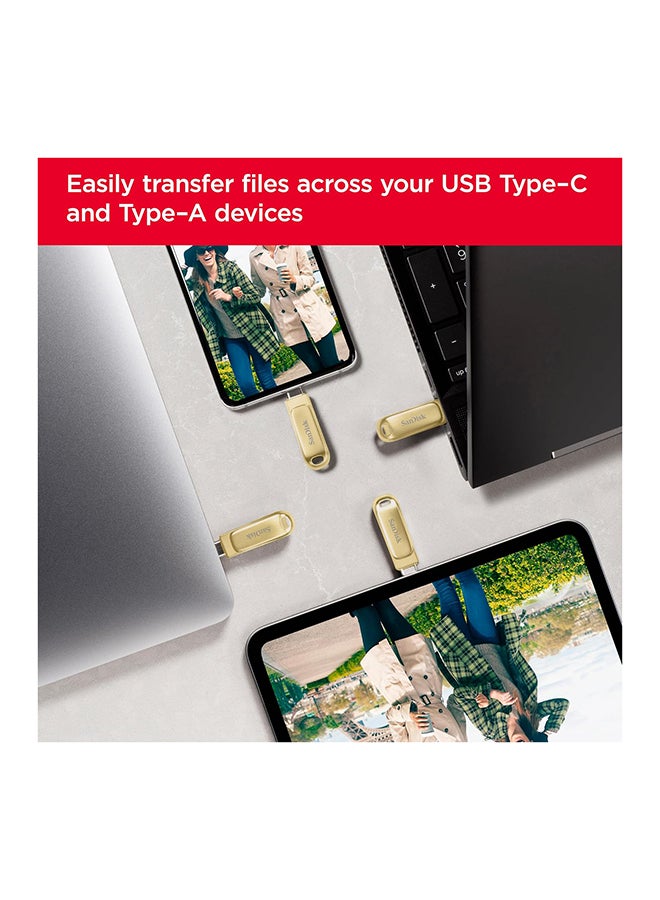 Sandisk 512GB Ultra Dual Drive Luxe USB Type-C - Up to 400MB/s - SDDDC4-512G-G46GD 512 GB  - Image 2