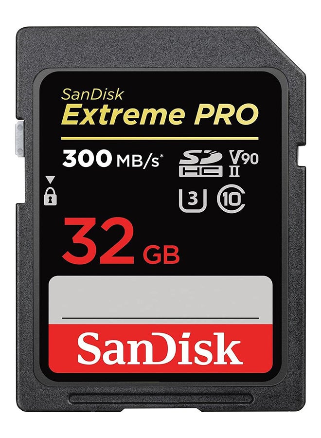 سانديسك - 32GB Extreme PRO SDHC UHS-II Memory Card - C10, U3, V90, 8K, 4K, Full HD Video, SD Card - SDSDXDK-032G-GN4IN 32 GB - Image 1
