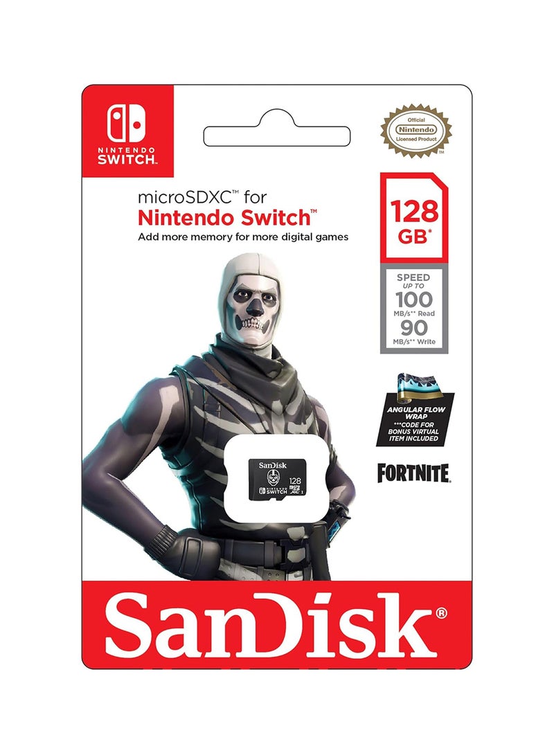 Sandisk - 128GB microSDXC-Card Licensed for Nintendo-Switch, UHS-I, Read speeds up to 100MB/s and write speeds up to 90MB/s,Fortnite Edition - SDSQXAO-128G-GN6ZG 128 GB - Image 1