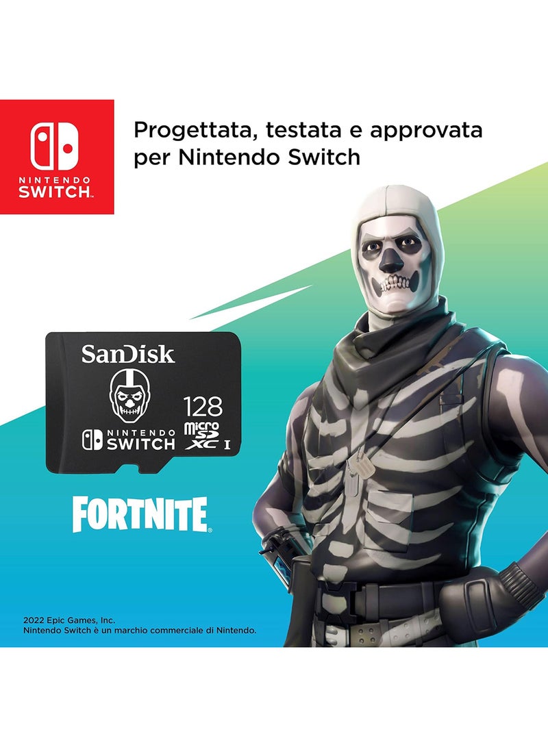 Sandisk - 128GB microSDXC-Card Licensed for Nintendo-Switch, UHS-I, Read speeds up to 100MB/s and write speeds up to 90MB/s,Fortnite Edition - SDSQXAO-128G-GN6ZG 128 GB - Image 1