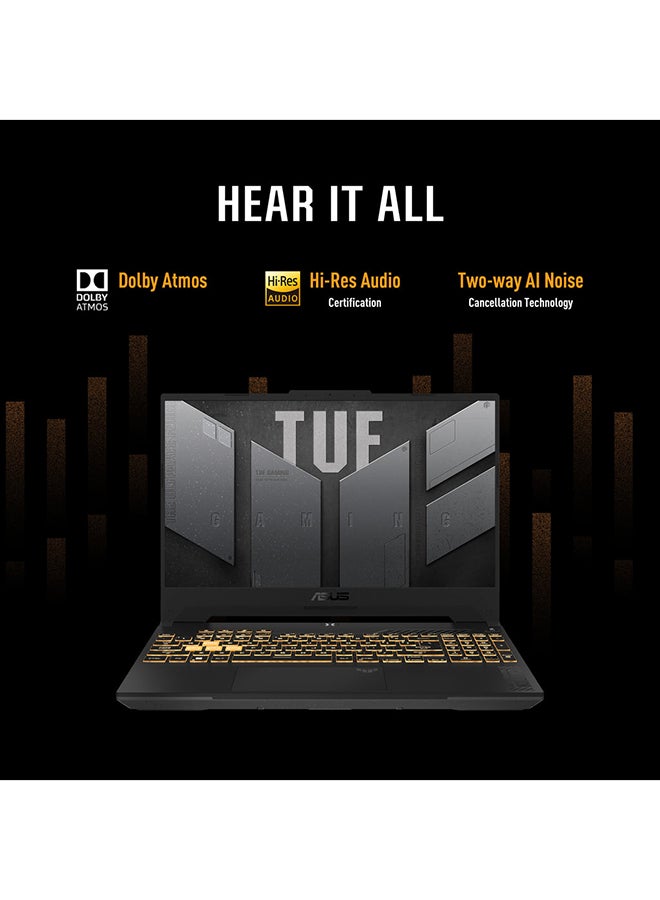 ASUS - TUF Gaming A15 FA507UV-916512G Gaming Laptop With 15.6-Inch 144Hz Display, AMD Ryzen 9 Processor/16GB RAM/ 512GB SSD/8GB Nvidia Geforce RTX 4060 Graphics Card/Windows 11 Home English/Arabic Mecha Gray - Image 1