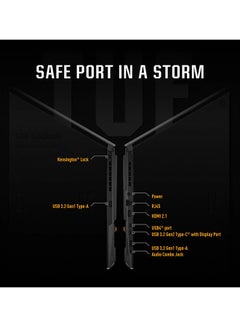 ASUS TUF Gaming A15 FA507UV-916512G Gaming Laptop With 15.6-Inch 144Hz Display, AMD Ryzen 9 Processor/16GB RAM/ 512GB SSD/8GB Nvidia Geforce RTX 4060 Graphics Card/Windows 11 Home English/Arabic Mecha Gray  - Image 3