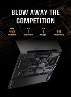 ASUS TUF Gaming A15 FA507UV-916512G Gaming Laptop With 15.6-Inch 144Hz Display, AMD Ryzen 9 Processor/16GB RAM/ 512GB SSD/8GB Nvidia Geforce RTX 4060 Graphics Card/Windows 11 Home English/Arabic Mecha Gray  - Image 4