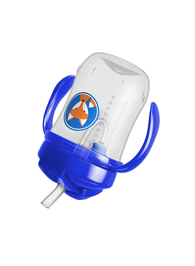 Dr. Brown’s Pack Of 1 Baby's First Straw Cup With Handles - Blue Deco, 6m+, 9 oz/270 Ml - Assorted - Image 3