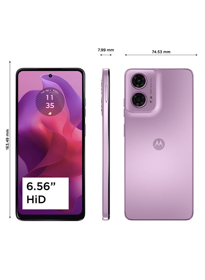 Motorola G24 Dual SIM Pink Lavender 8GB RAM 128GB 4G - Middle East Version  - Image 4