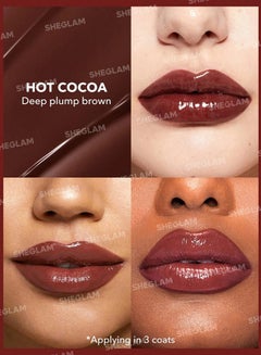 SHEGLAM Pout-Perfect Shine Lip Plumper Hot Cocoa  - Image 2