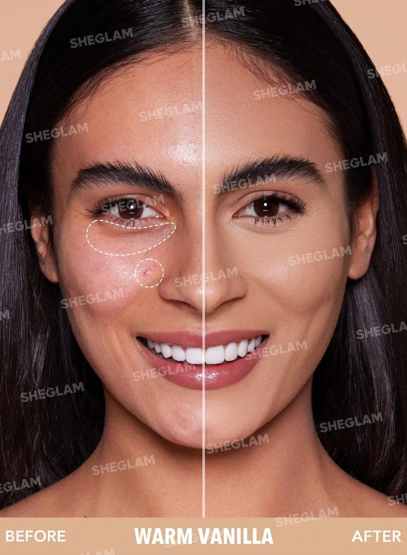 SHEGLAM - 12-Hour Full Coverage Concealer - Warm Vanilla Beige - Image 1