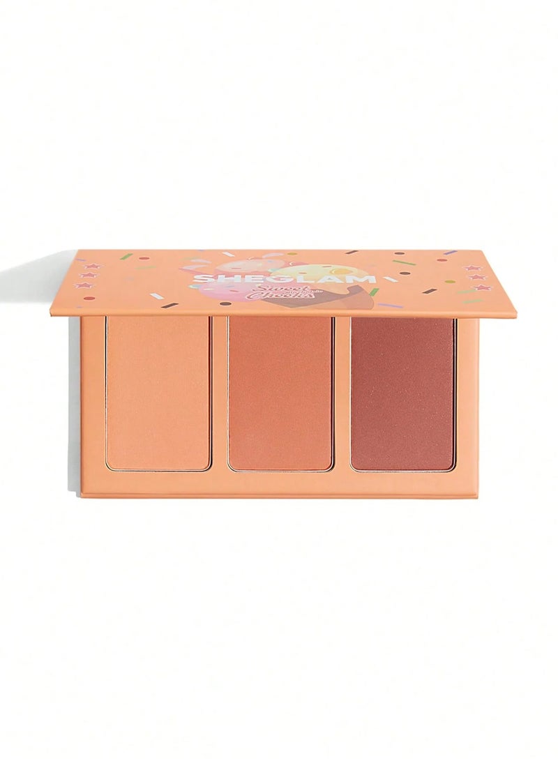 SHEGLAM Sweet Cheeks Blush Trio - Private Cabana Multicolour - Image 1