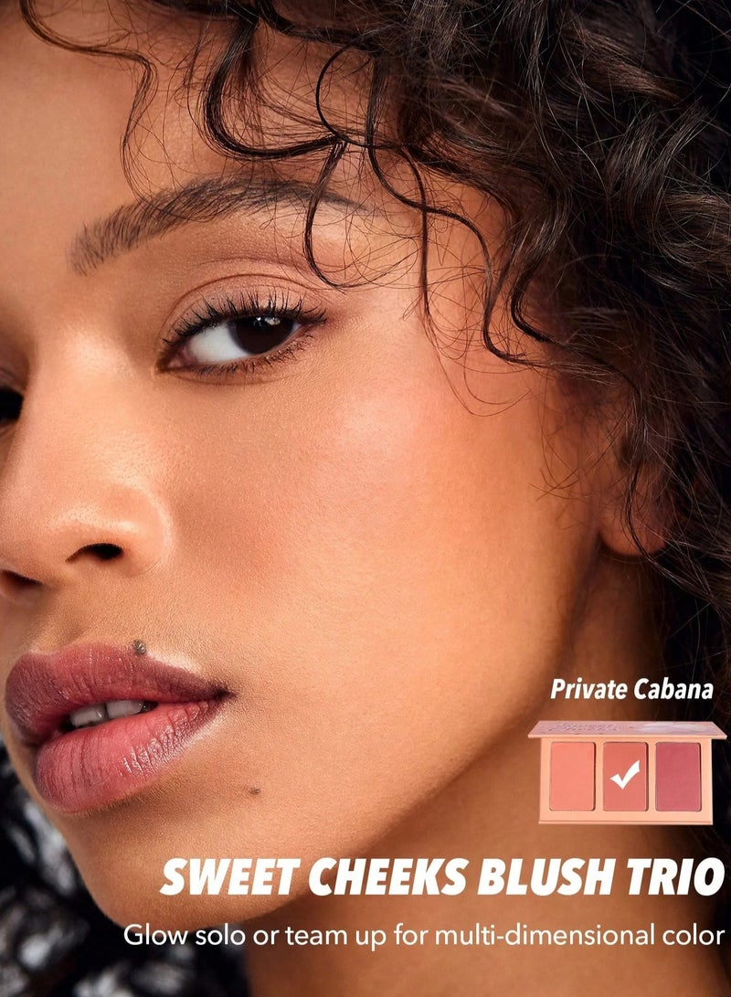 SHEGLAM Sweet Cheeks Blush Trio - Private Cabana Multicolour - Image 3