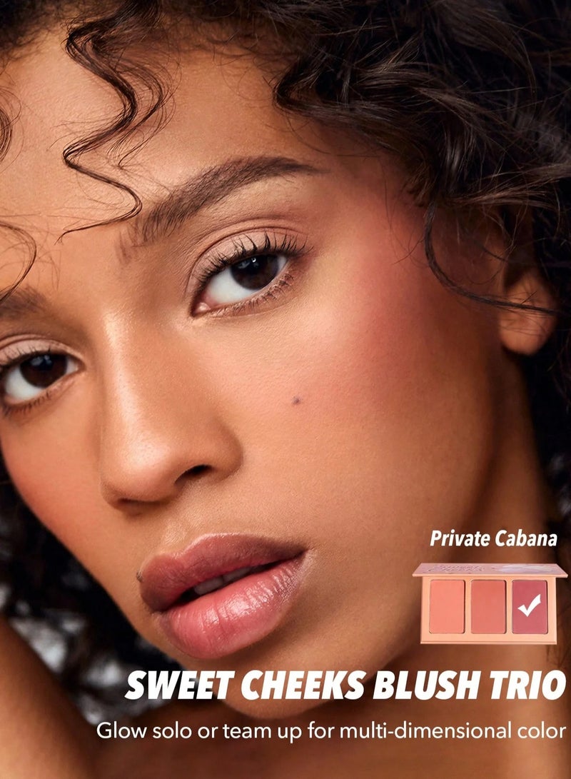 SHEGLAM Sweet Cheeks Blush Trio - Private Cabana Multicolour - Image 2