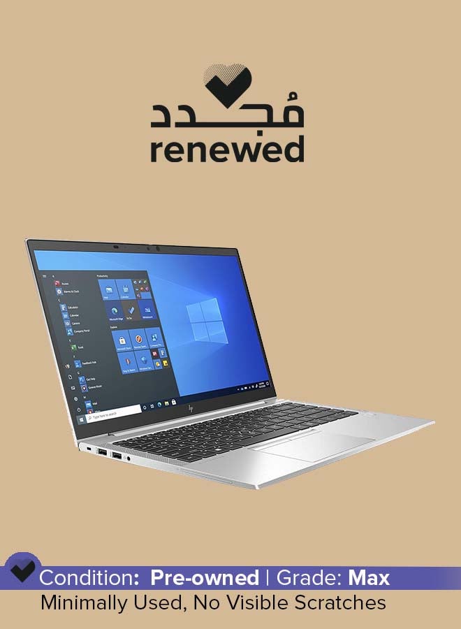 HP Renewed - Elitebook 840 G8 Laptop With 14-Inch FHD Display,Intel Core i7/Quad Core/11th Generation/16GB DDR4 RAM/512 GB SSD/Windows 10 Pro English Silver  - Image 1