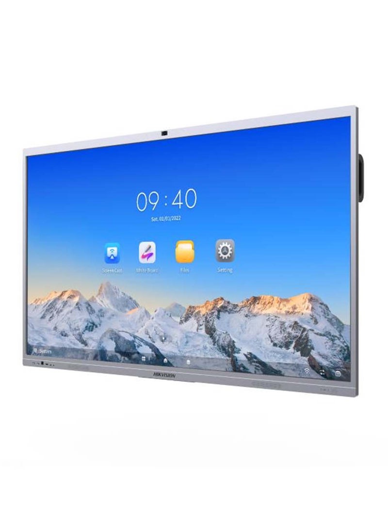 HIKVISION 4K Interactive Flat 65" DLED 60Hz Display, Infrared Touch Screen, 6ms Response Time, 45 Point Multi-Touch, Built-In Omni-Directional Microphone, 8MP Video & 48MP Photos | DS-D5C65RB/B Grey - Image 2