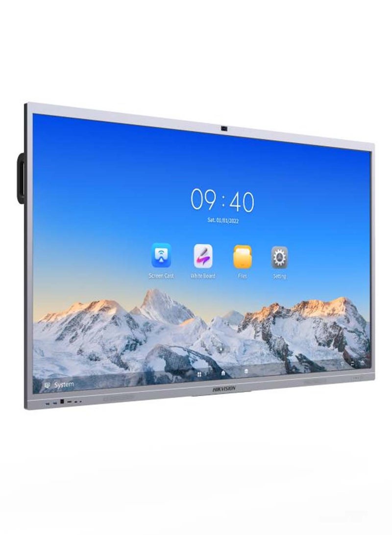 HIKVISION 4K Interactive Flat 65" DLED 60Hz Display, Infrared Touch Screen, 6ms Response Time, 45 Point Multi-Touch, Built-In Omni-Directional Microphone, 8MP Video & 48MP Photos | DS-D5C65RB/B Grey - Image 3