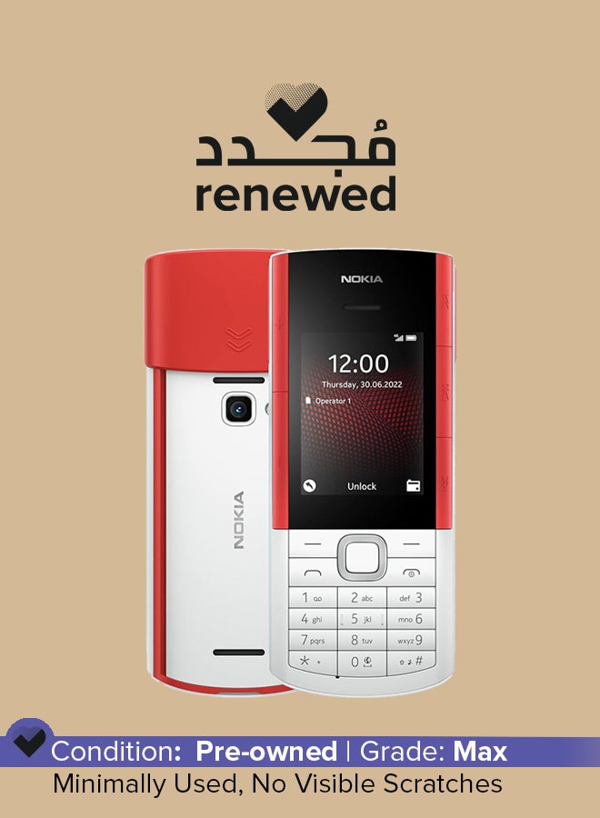 NOKIA Renewed - 5710 XA Dual SIM White/Red 48MB RAM 128MB 4G  - Image 1