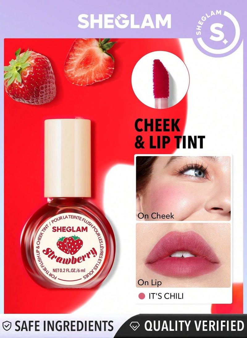 SHEGLAM - For The Flush Lip And Cheek Tint - It's Chili Pink - Image 1