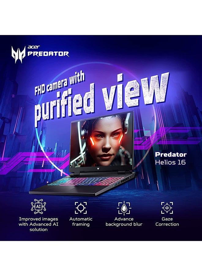 Predator Helios Neo PHN16 Gaming Laptop 16-Inch WQXGA IPS 165Hz Display, 14th Gen Core i9-14900HX 24 Cores Upto 5.8GHz/16GB DDR5/1TB SSD/8GB Nvidia Geforce RTX 4060/Windows 11/ English/Arabic Abyssal Black - pnsku/N70046361V/45/_/1708336557/b7e96c51-097f-47c8-b76e-5e25cc4ac5e0