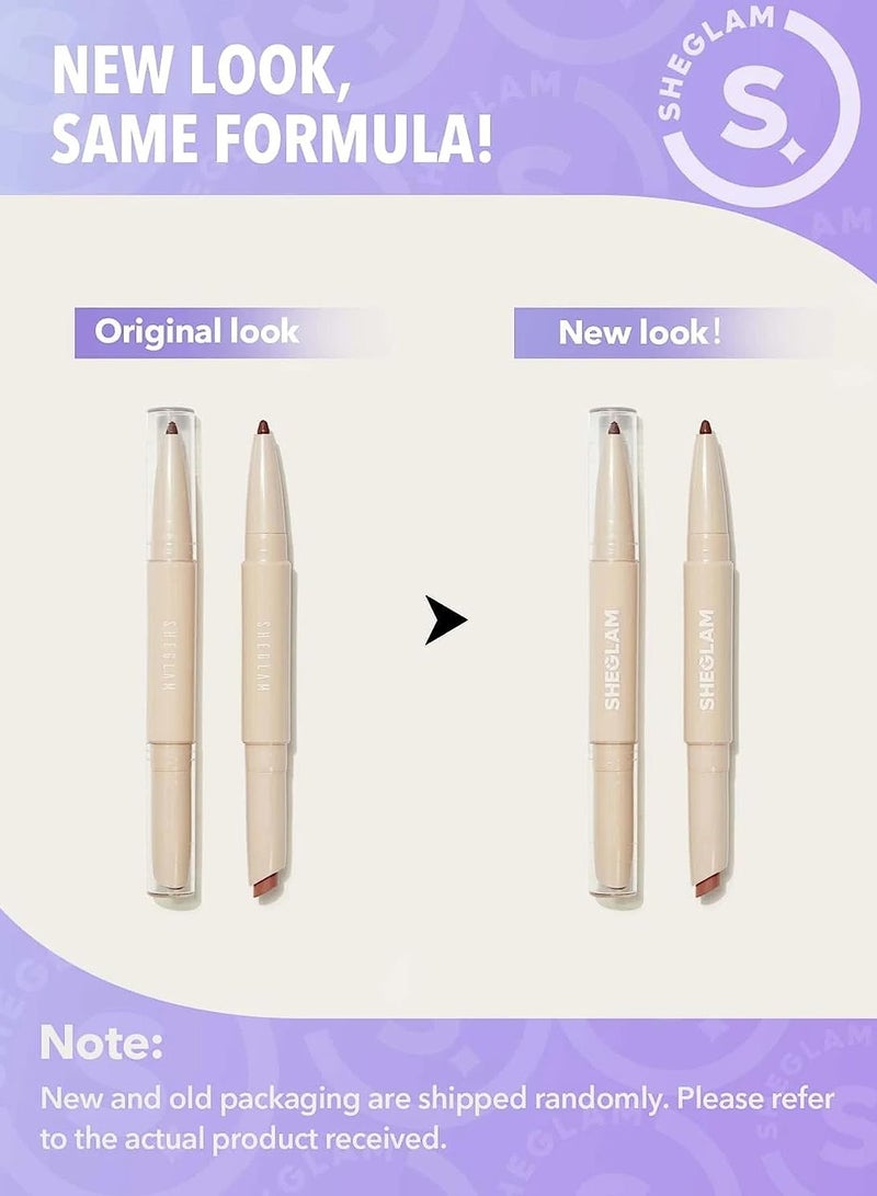 SHEGLAM Glam 101 Lipstick And Liner Duo - Warm Nutmeg  - Image 5