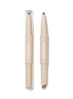 SHEGLAM Glam 101 Lipstick And Lip Liner Duo - Deep Caramel Brown  - Image 1