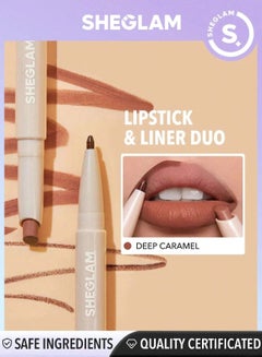 Glam 101 Lipstick And Lip Liner Duo - Deep Caramel Brown - pnsku/N70046394V/45/_/1707928324/52847a47-c833-4fa8-bf31-8dd3eab81162