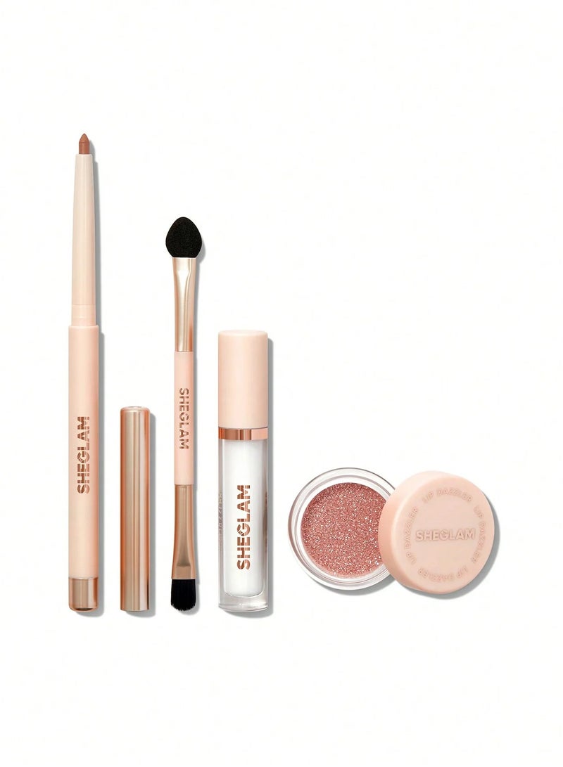 SHEGLAM Lip Dazzler Glitter Kit - Debutante Multicolour - Image 1