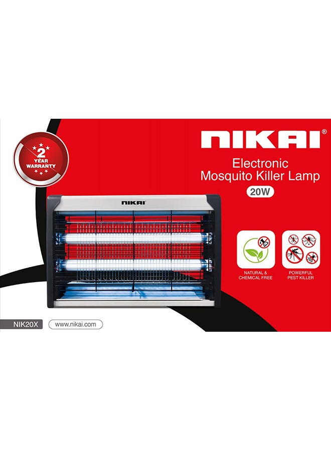 NIKAI Electronic Powerful Mosquito Killer Lamp With Natural & Chemical Free 20 W NIK20X White/Black - Image 2