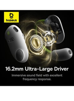 بيسوس Eli Sport 1 سماعات أذن مفتوحة لتوصيل الهواء، بلوتوث 5.3، سماعات أذن لاسلكية مع خطافات للأذن، عمر بطارية 30 ساعة، IPX4، سماعة صوت ستيريو غامرة مقاومة للماء للتمرين/الجيم/الجري وغيرها الكثير  - Image 3