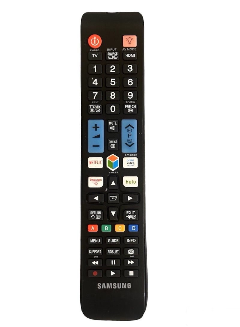 سامسونج جهاز تحكم عن بعد عالمي متوافق مع جميع أجهزة تلفزيون Samsung LCD LED الذكية UHD 4K مع أزرار Netflix Prime Video Rakuten Hulu - Image 3