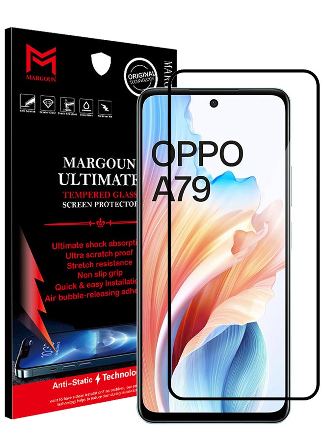 MARGOUN Oppo A79 Screen Protector 9H Hardness Scratch Resistance Screen Protector Touch Sensitive Case Friendly Tempered Glass Film Clear - Image 1