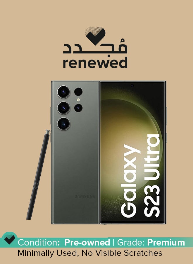 Samsung Renewed - Galaxy S23 Ultra 5G Dual SIM Green 12GB RAM 256GB - International Version - Image 1