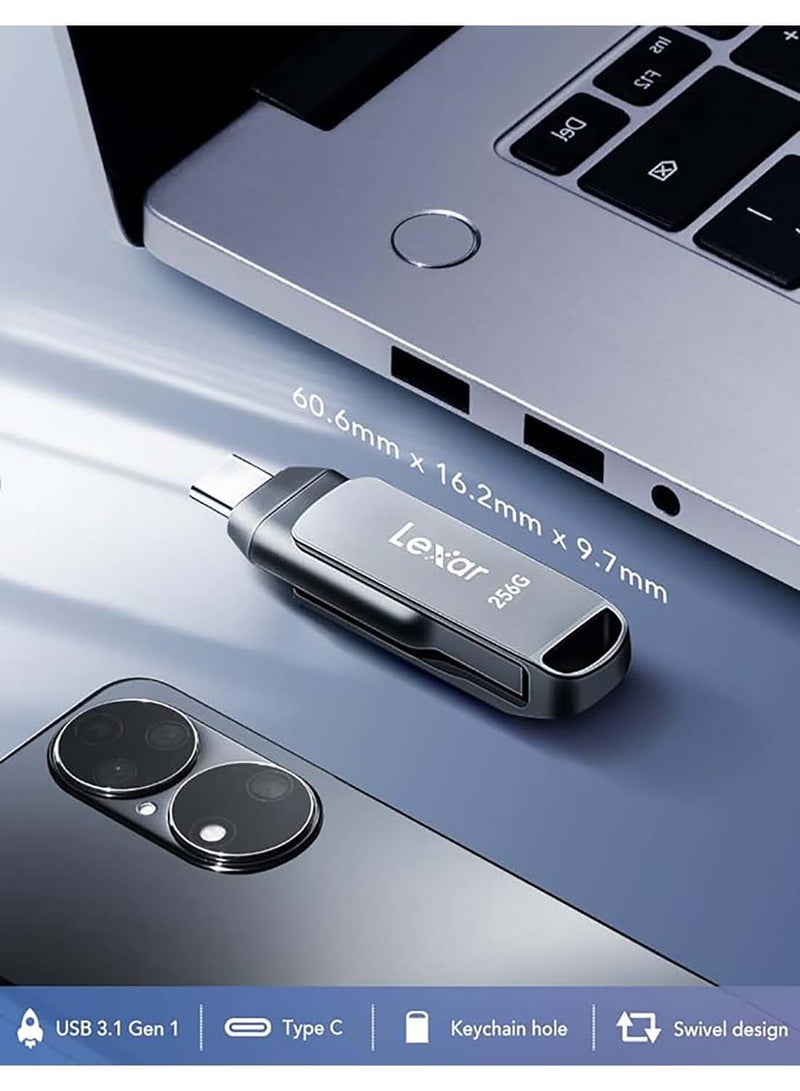 Lexar - 128GB USB 3.2 Gen 1 Flash Drive, USB-A & USB C USB Stick up to 130MB/s Read, Type-C Thumb Drive Swivel Design, Jump Drive for USB3.0/USB2.0, Memory Stick for Android Device/Tablet/Laptop/PC/Phone 128 GB - Image 1