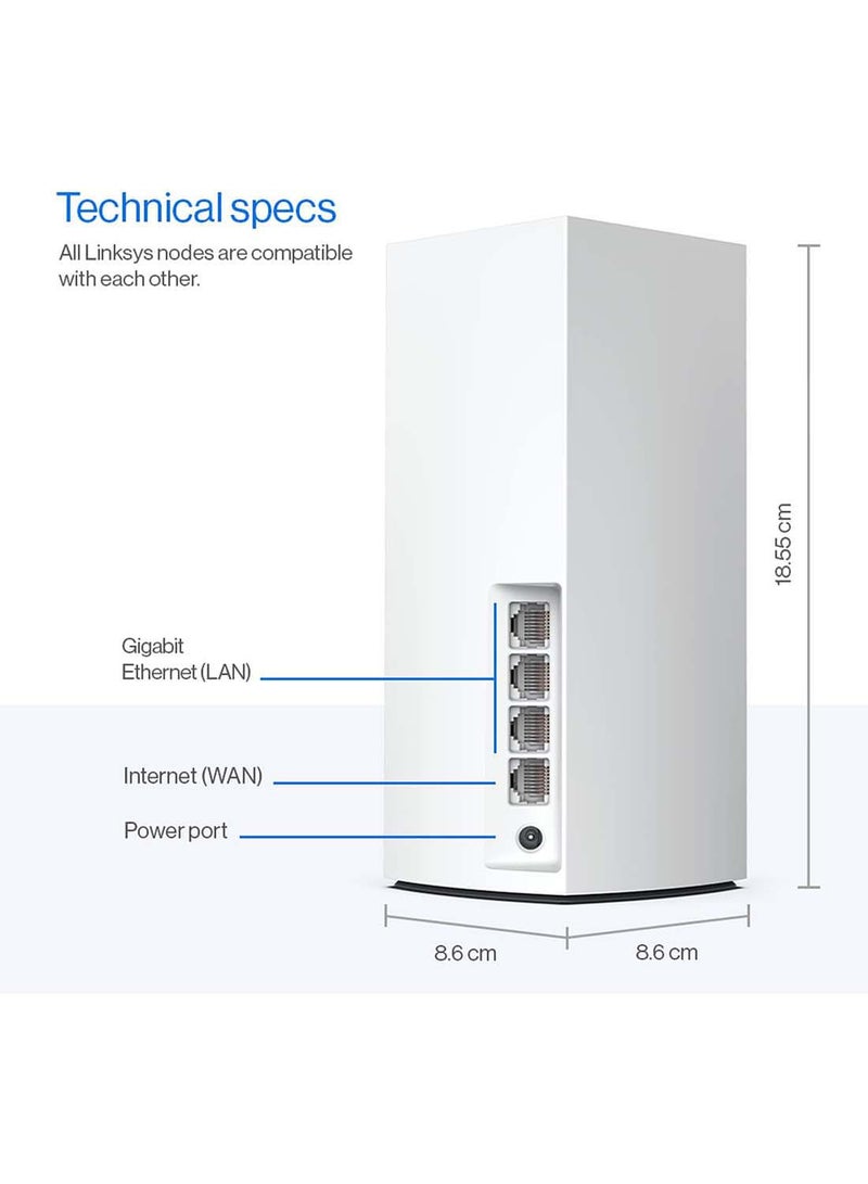 ASUS XT8 WIFI AX6600 Tri Band Mesh WIFI 6 SYSTEM, Whole House Coverage Up to 5500 SQ FT and 6+ Bedrooms, Pack of 2 White, ZenWiFi XT8 2 pack WHITE, ZenWiFi-AX-XT8 / ASUS ZenWiFi AX (XT8), 2 PACK WHITE White  - Image 1