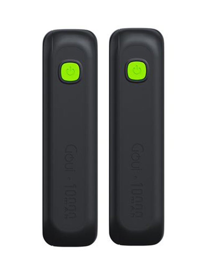 Goui - 10 mAh Package 2xSingi Power Bank 10,000mAh Black – Dual Charging Function, High Compatibility with Smartphones, Tablet PC, Gaming Headsets, Bluetooth Headsets, MP3/MP4 Players Increasingly – Integrated, all-in-one design to charge your devices anytime you want 10mAh Place Black - Image 1