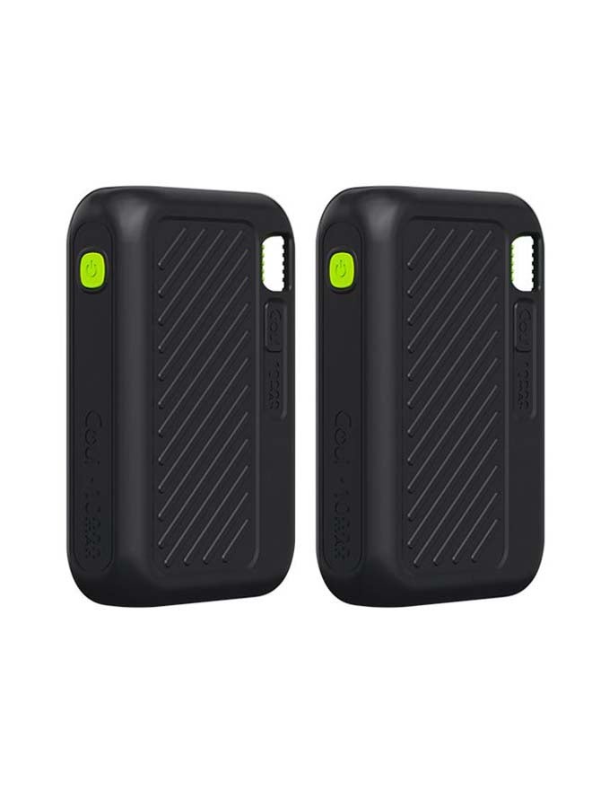 Goui - 10 mAh Package 2xSingi Power Bank 10,000mAh Black – Dual Charging Function, High Compatibility with Smartphones, Tablet PC, Gaming Headsets, Bluetooth Headsets, MP3/MP4 Players Increasingly – Integrated, all-in-one design to charge your devices anytime you want 10mAh Place Black - Image 1