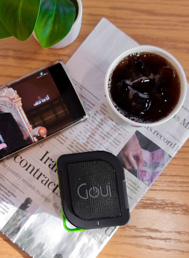 جوي بكج (2x بيوني 3 في 1) باور بانك (5200mAh) + مكبر صوت بلوتوث + شاحن حائط – حل شحن وصوت محمول ومتعدد الوظائف - باللون الأسود  - Image 5