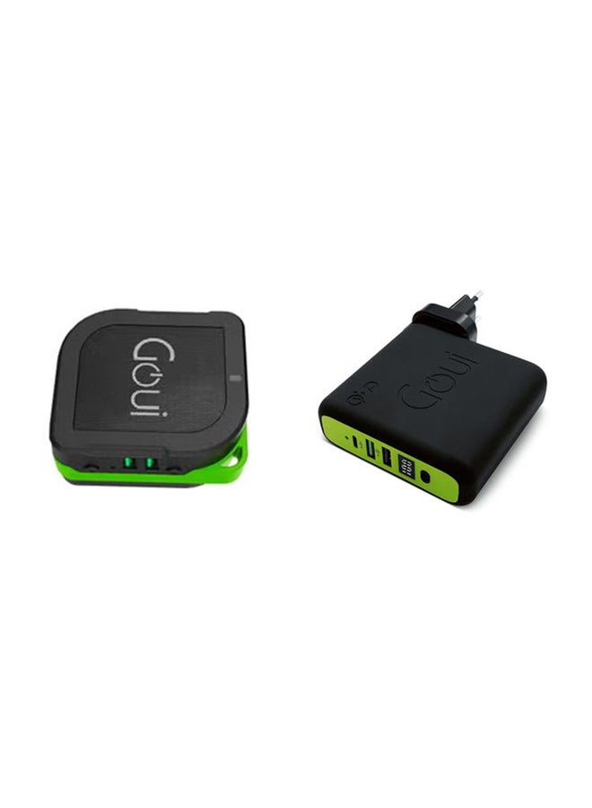 جوي بكج (2x بيوني 3 في 1) باور بانك (5200mAh) + مكبر صوت بلوتوث + شاحن حائط – حل شحن وصوت محمول ومتعدد الوظائف - باللون الأسود  - Image 3