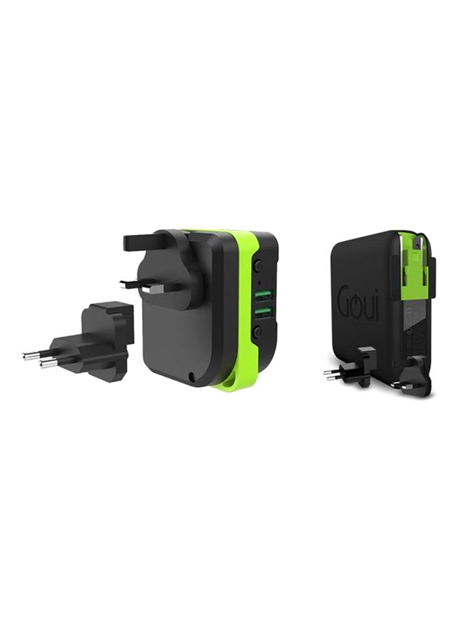 جوي بكج (2x بيوني 3 في 1) باور بانك (5200mAh) + مكبر صوت بلوتوث + شاحن حائط – حل شحن وصوت محمول ومتعدد الوظائف - باللون الأسود  - Image 2