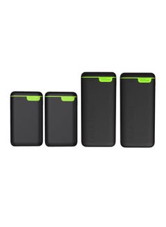 Kigo 2 x 10,000mAh & 2 x 20,000mAh Portable Power Bank Bundle – High-Capacity, Dual Charging Design for Smartphones, Tablets, Garmin Devices, MP3/MP4 Players, and Bluetooth Devices – Convenient, Compact, and Travel-Friendly for Instant Power Anytime, Anywhere Black