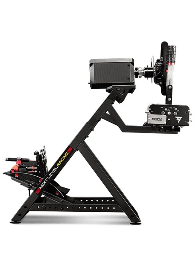 next level RACING Wheel Stand DD Supports Most Driving Wheels And Pedals Castor Wheels Adjustable Feet Carbon Steel Build - Image 5