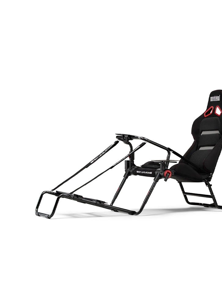 next level RACING - GTLite Pro Racing Cockpits Foldable And Rollaway Design Entry-Level DD Wheelbases Up To 13 Nm Shifter Support Included Foam-Padded Backrest - Image 1