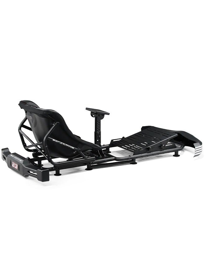 next level RACING Go Kart Plus Adjustable Seat Custom-Designed Go Kart Style Seat Ranging from 110 - 200cm Lockable Castor Wheels Premium Fabric Cover, Black - Image 3