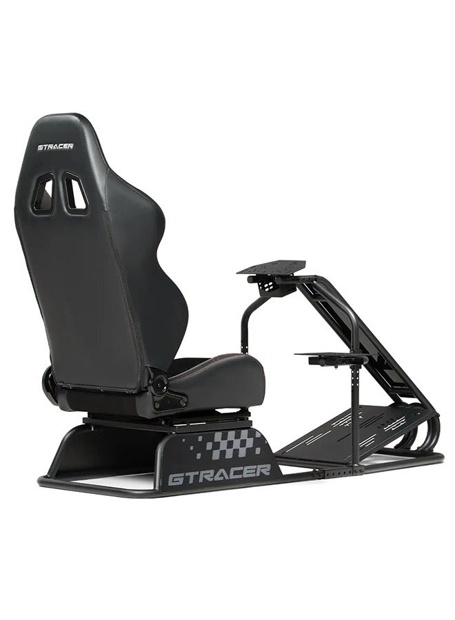 next level RACING GTRacer Racing Cockpits Adjustable Wheel And Shifter Plate 13Nm Direct Drive Wheels Premium Reclining GT Style Seat Seat Slider 130Kg Max Weight - Image 3
