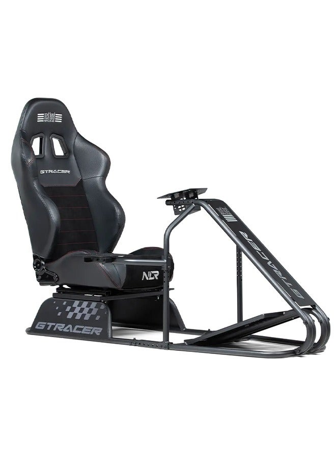 next level RACING GTRacer Racing Cockpits Adjustable Wheel And Shifter Plate 13Nm Direct Drive Wheels Premium Reclining GT Style Seat Seat Slider 130Kg Max Weight - Image 2
