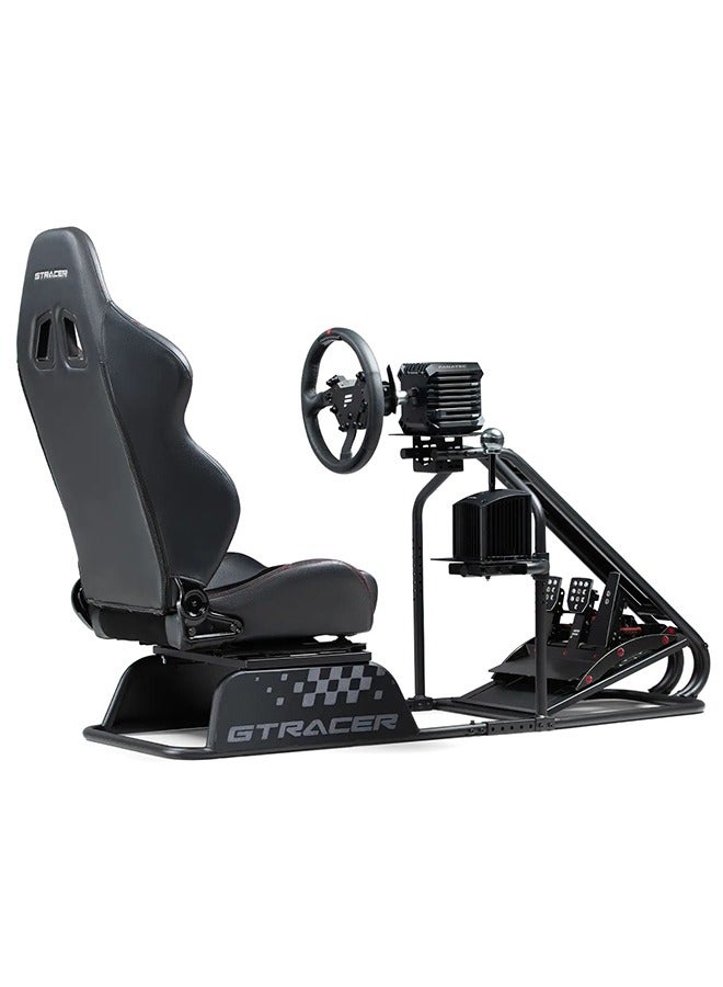 next level RACING GTRacer Racing Cockpits Adjustable Wheel And Shifter Plate 13Nm Direct Drive Wheels Premium Reclining GT Style Seat Seat Slider 130Kg Max Weight - Image 4
